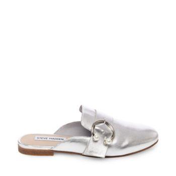 Hilary Silver Leather