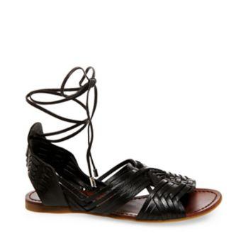 Huaett Black Leather