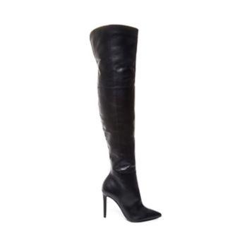 Pinnupp Black Leather