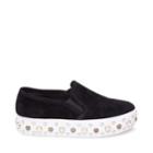 Glitzy Black Suede