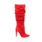 Carrie Red Suede