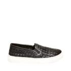 Weaved Black Leather