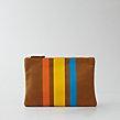 Clare Vivier 3 Stripe Flat Clutch