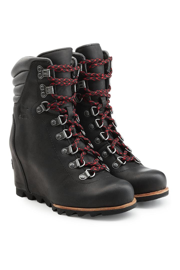 Sorel Sorel Leather Wedge Ankle Boots