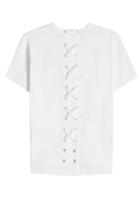 Moncler Genius Moncler Genius 6 Moncler Noir Kei Ninomiya Cotton T-shirt With Lace-up Back