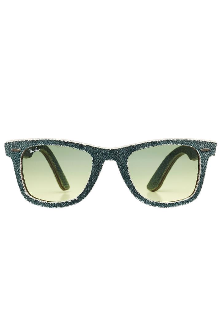 Ray-ban Ray-ban Rb2140 Wayfarer Denim Sunglasses - Green