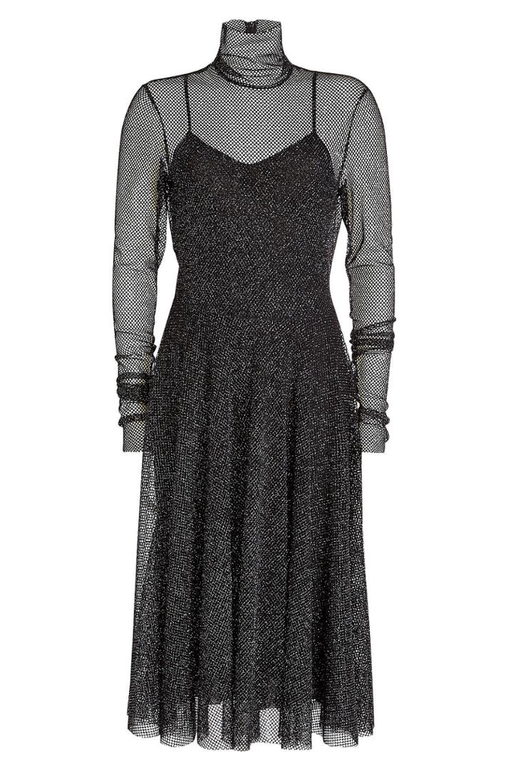 Philosophy Di Lorenzo Serafini Philosophy Di Lorenzo Serafini Midi Dress With Mesh
