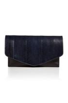 Maison Margiela Maison Margiela Embossed Leather Clutch - Black