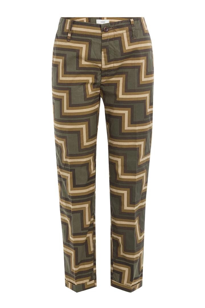 Closed Closed Printed Cotton Cropped Pants