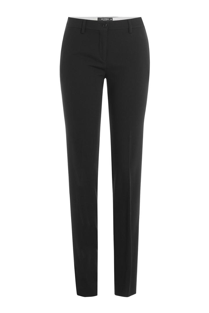 Etro Etro Slim Straight Leg Trousers - Black