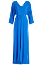 Diane Von Furstenberg Diane Von Furstenberg Floor Length Silk Wrap Dress