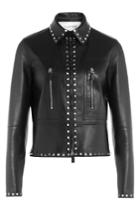 Valentino Valentino Embellished Leather Jacket - Black