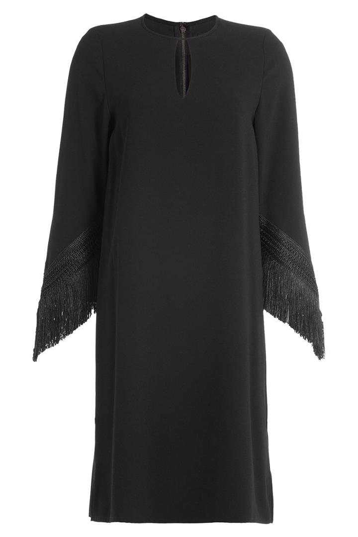 Steffen Schraut Steffen Schraut Dress With Fringed Sleeves - Black
