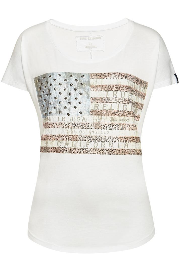 True Religion True Religion Cotton Jersey Embellished T-shirt