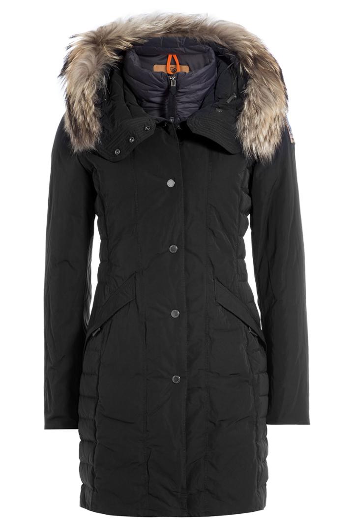 Parajumpers Parajumpers Angie Down Jacket With Fur-trimmed Hood - Black