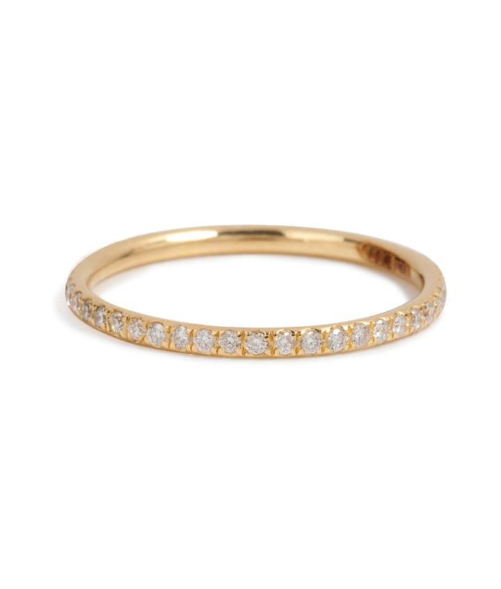 Ileana Makri 18k Yellow Gold Ring With Diamonds