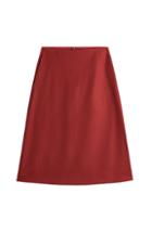 Jil Sander Navy Virgin Wool Skirt