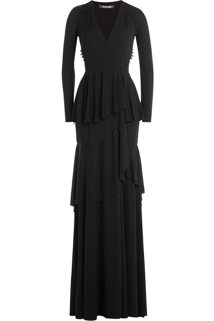 Roberto Cavalli Roberto Cavalli Tiered Evening Gown