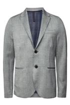 Harris Wharf London Harris Wharf London Houndstooth Blazer With Cotton And Linen