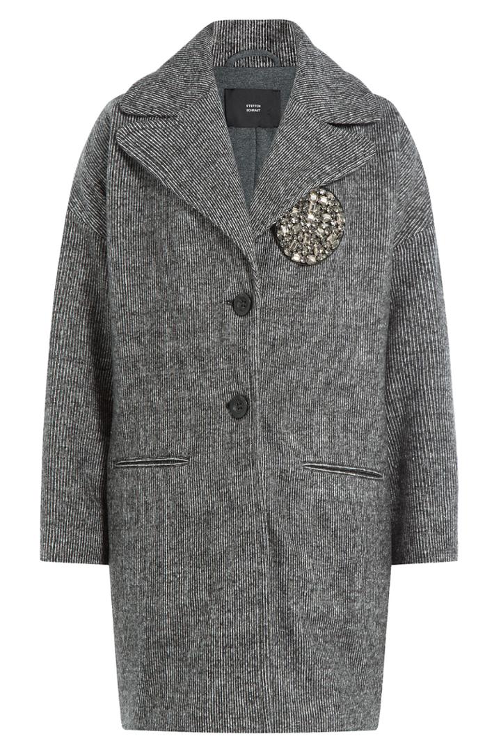 Steffen Schraut Steffen Schraut The Cosy Coat With Cotton - Grey