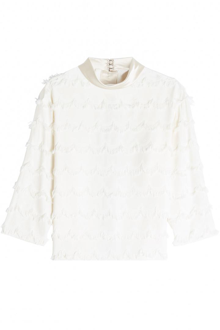 Marc Jacobs Marc Jacobs Fringed Top With Silk