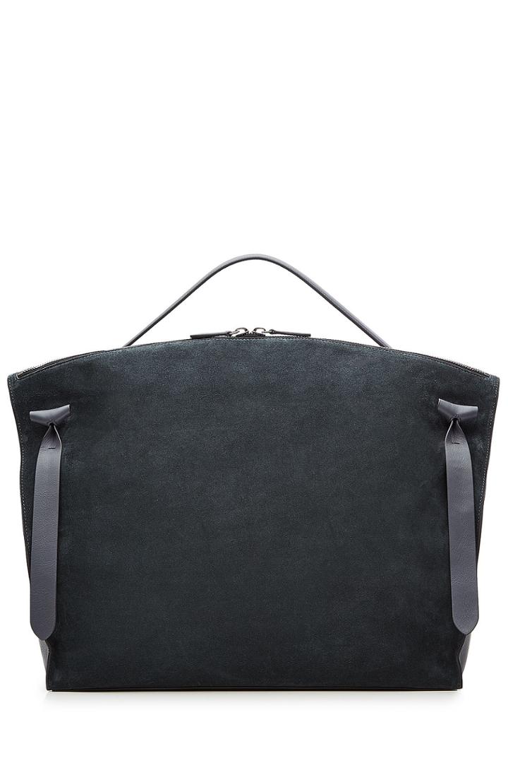 Jil Sander Jil Sander Suede And Leather Tote