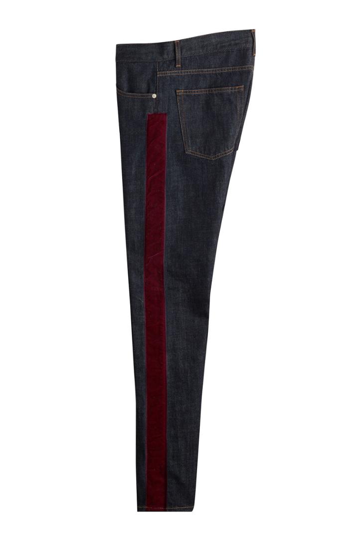 Alexander Mcqueen Alexander Mcqueen Slim Jeans With Velvet Stripes