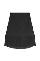 Brandon Maxwell Brandon Maxwell Crepe Skirt With Pleated Petal Hem