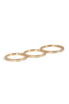 Sophie Bille Brahe Sophie Bille Brahe Gold/diamond Rue De Diamant Triple Ring - Gold