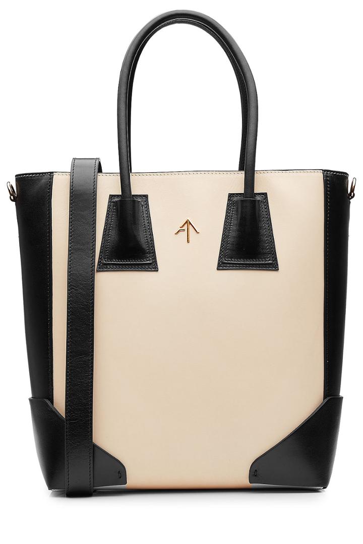 Manu Atelier Manu Atelier Leather Shopper - Multicolored