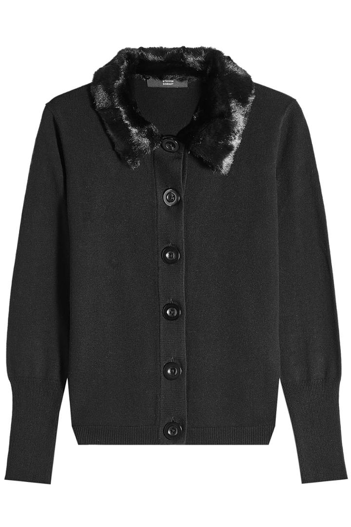 Steffen Schraut Steffen Schraut Cardigan With Faux Fur Collar
