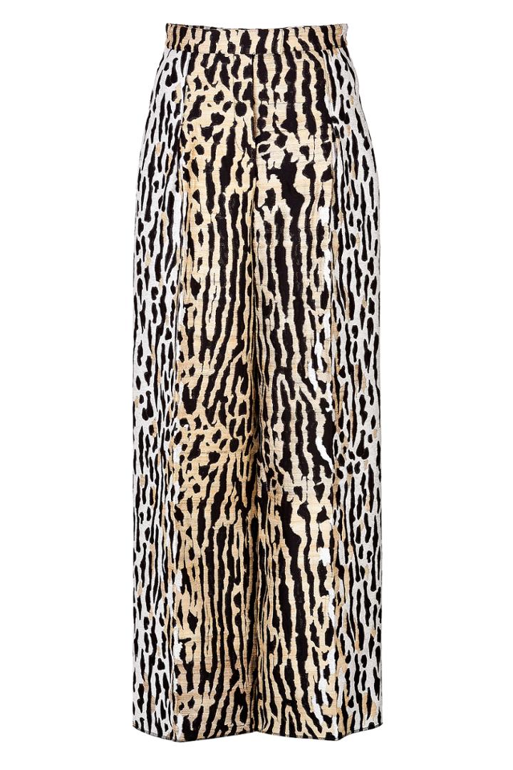 Valentino Valentino Animal Print Wide Leg Pants - Animal Prints