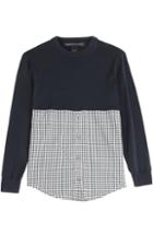 Marc By Marc Jacobs Sweater Button-down Combo Top