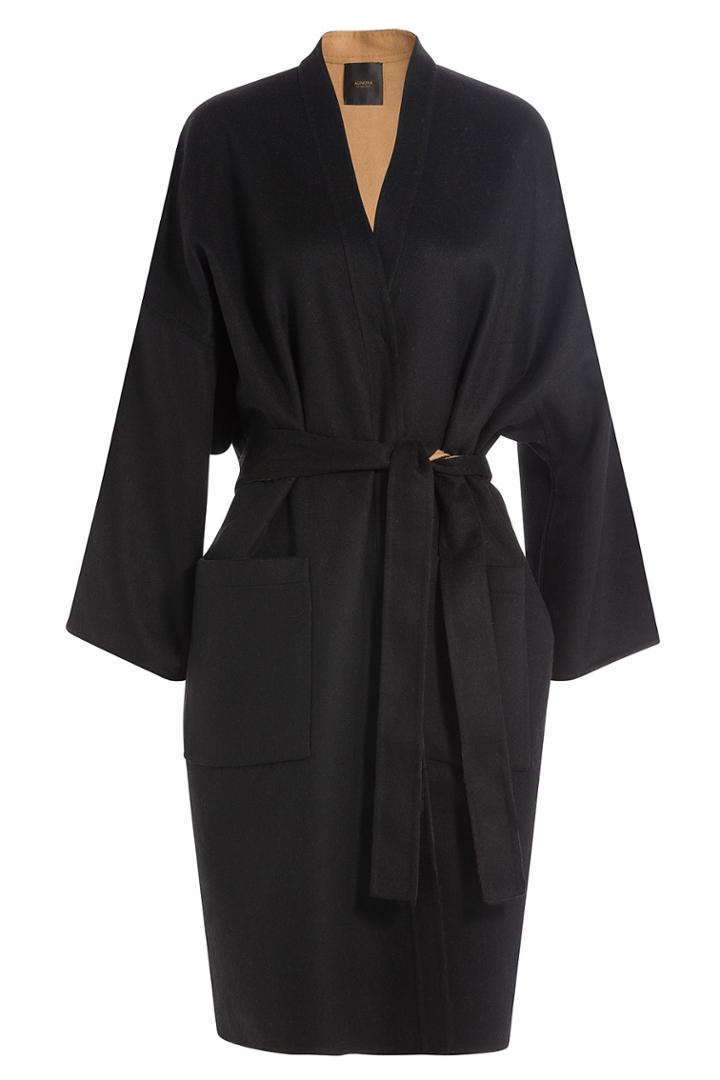 Agnona Agnona Wool Coat - Black