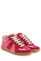 Maison Margiela Maison Margiela Leather And Suede Sneakers - Pink