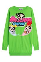 Moschino Moschino Printed Cotton Sweater Dress - Green