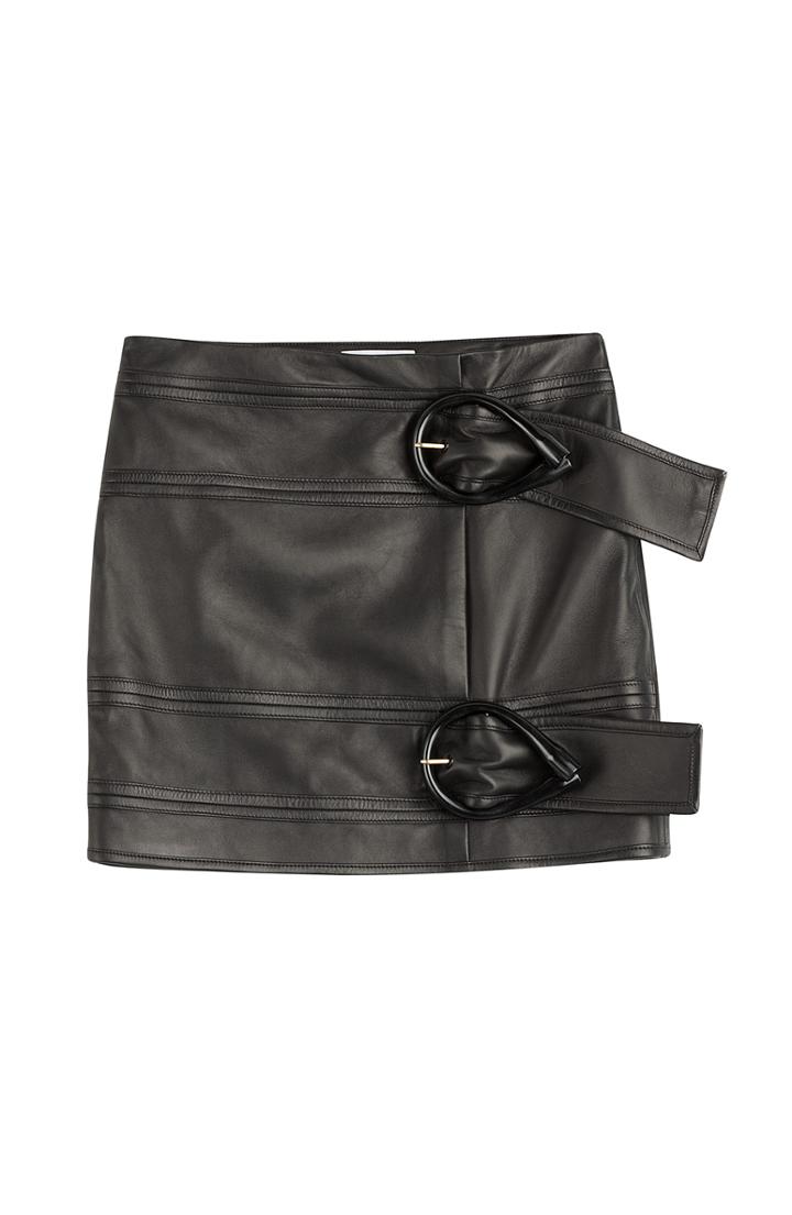 J.w. Anderson Leather Mini Skirt