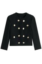 Boutique Moschino Boutique Moschino Embellished Wool Jacket - Black