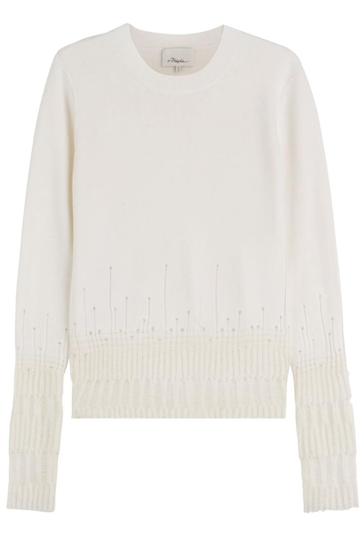 3.1 Phillip Lim 3.1 Phillip Lim Deconstructed Wool Pullover - Beige