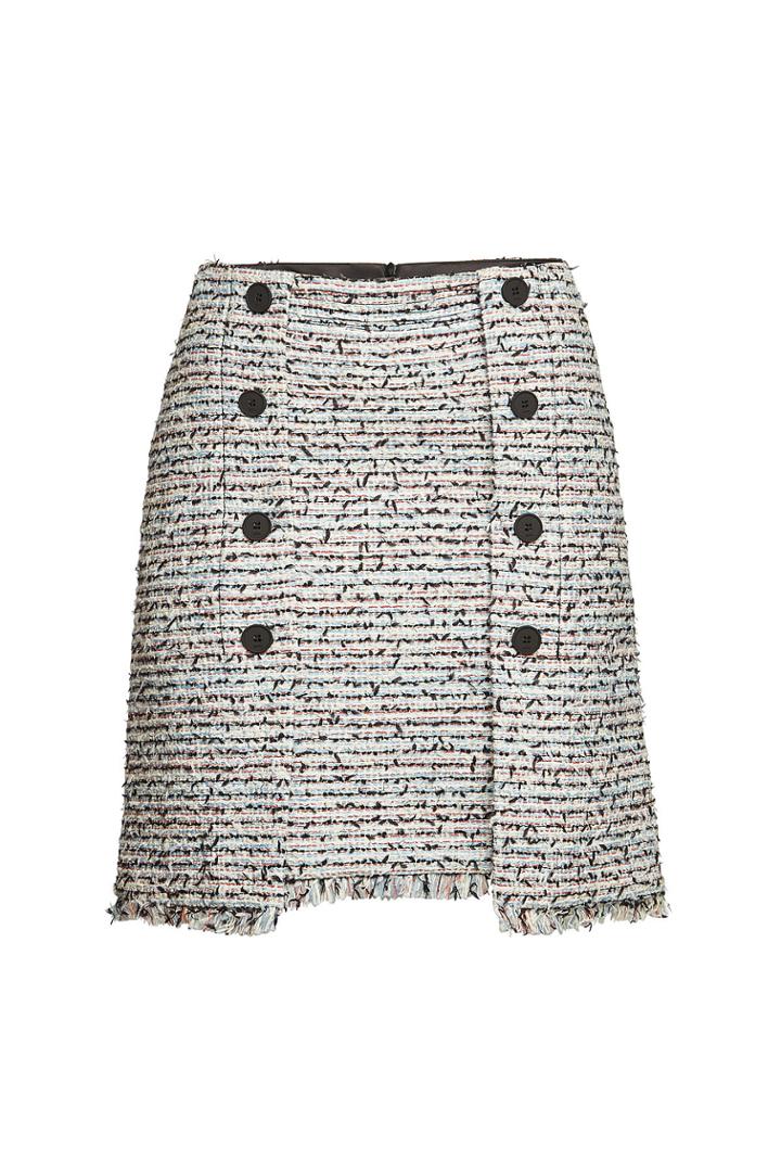 Karl Lagerfeld Karl Lagerfeld Boucle Mini Skirt With Cotton