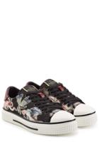 Valentino Valentino Embroidered Sneakers With Leather - Multicolor