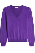 Nina Ricci Nina Ricci Wool Pullover With Silk - Purple