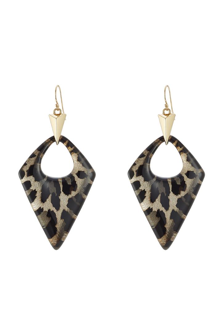 Alexis Bittar Alexis Bittar Animal Print Lucite Earrings - Animal Prints