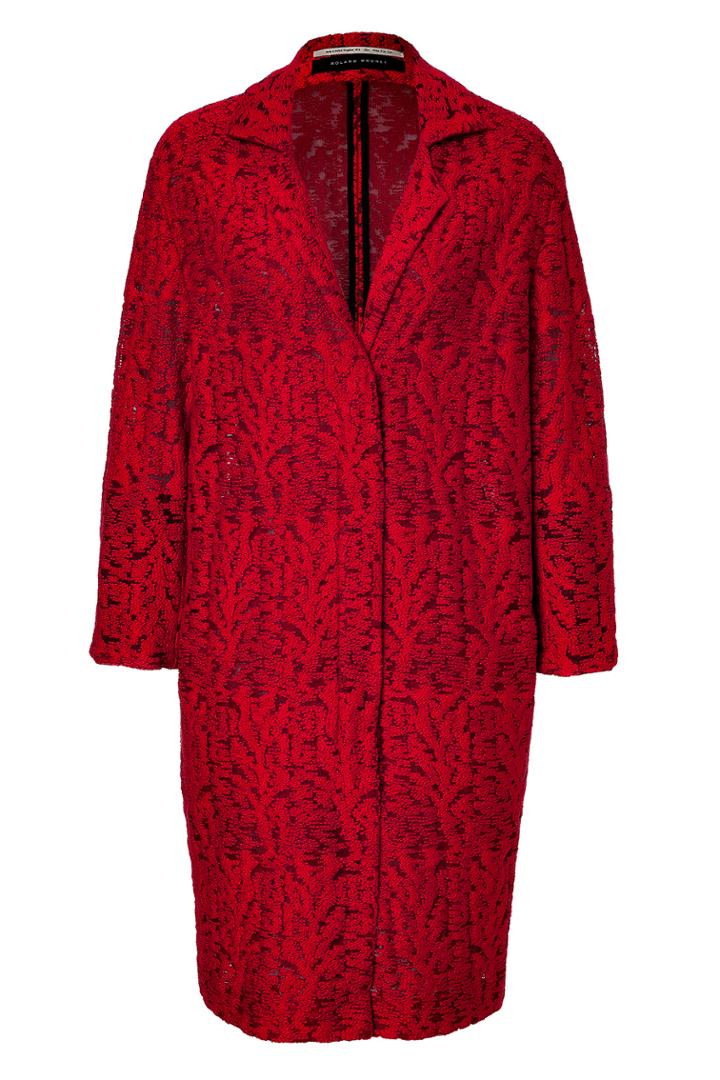 Roland Mouret Roland Mouret Jacquard Coat - Red