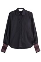 See By Chloé See By Chloé Cotton Shirt With Smocked Cuffs - Blue