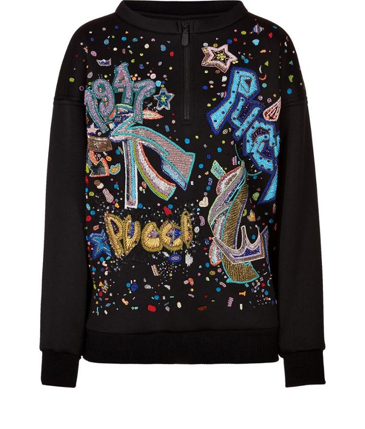 Emilio Pucci Beaded Scuba Sweatshirt