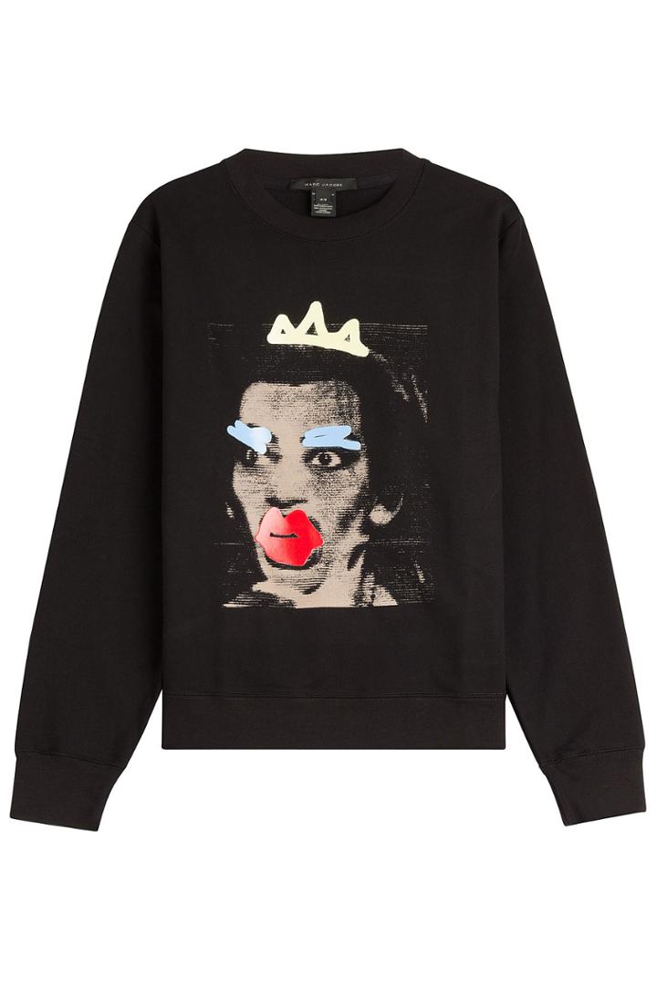 Marc Jacobs Marc Jacobs Cotton Statement Sweatshirt - Black