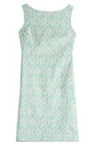 Boutique Moschino Boutique Moschino Shift Dress With Lace - Turquoise