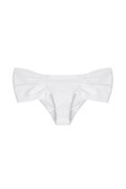 Ondademar Ondademar Ruched Wide Side Bikini Bottoms - White