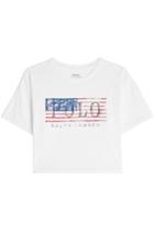Polo Ralph Lauren Polo Ralph Lauren Cropped Cotton T-shirt With Print